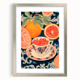 Maximalist Wall Art – Bold and Vibrant Fruit Still Life for Eclectic Decor