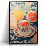 Maximalist Wall Art – Bold and Vibrant Fruit Still Life for Eclectic Decor