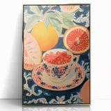 Maximalist Wall Art – Bold and Vibrant Fruit Still Life for Eclectic Decor