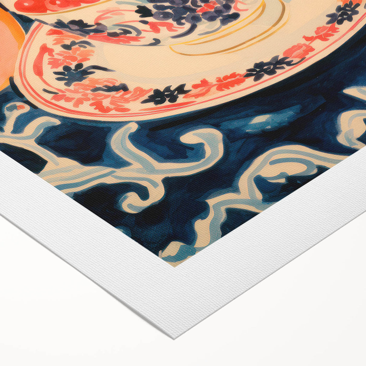 Maximalist Wall Art – Bold and Vibrant Fruit Still Life for Eclectic Decor