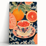 Maximalist Wall Art – Bold and Vibrant Fruit Still Life for Eclectic Decor
