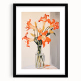 Maximalist Wall Art - Vibrant Floral Eclectic Print for Bold Home Decor