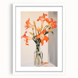Maximalist Wall Art - Vibrant Floral Eclectic Print for Bold Home Decor
