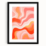 Maximalist Wall Art - Bold Abstract Waves for Eclectic Home Decor