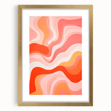 Maximalist Wall Art - Bold Abstract Waves for Eclectic Home Decor