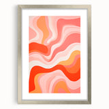 Maximalist Wall Art - Bold Abstract Waves for Eclectic Home Decor