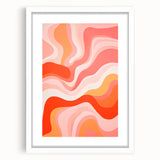 Maximalist Wall Art - Bold Abstract Waves for Eclectic Home Decor