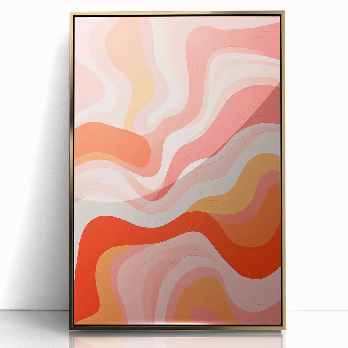 Maximalist Wall Art - Bold Abstract Waves for Eclectic Home Decor