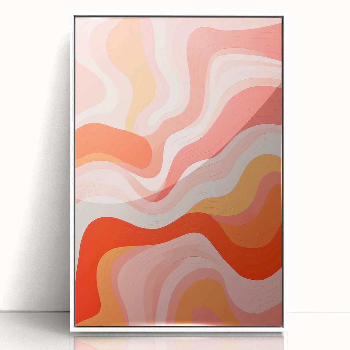 Maximalist Wall Art - Bold Abstract Waves for Eclectic Home Decor