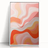 Maximalist Wall Art - Bold Abstract Waves for Eclectic Home Decor
