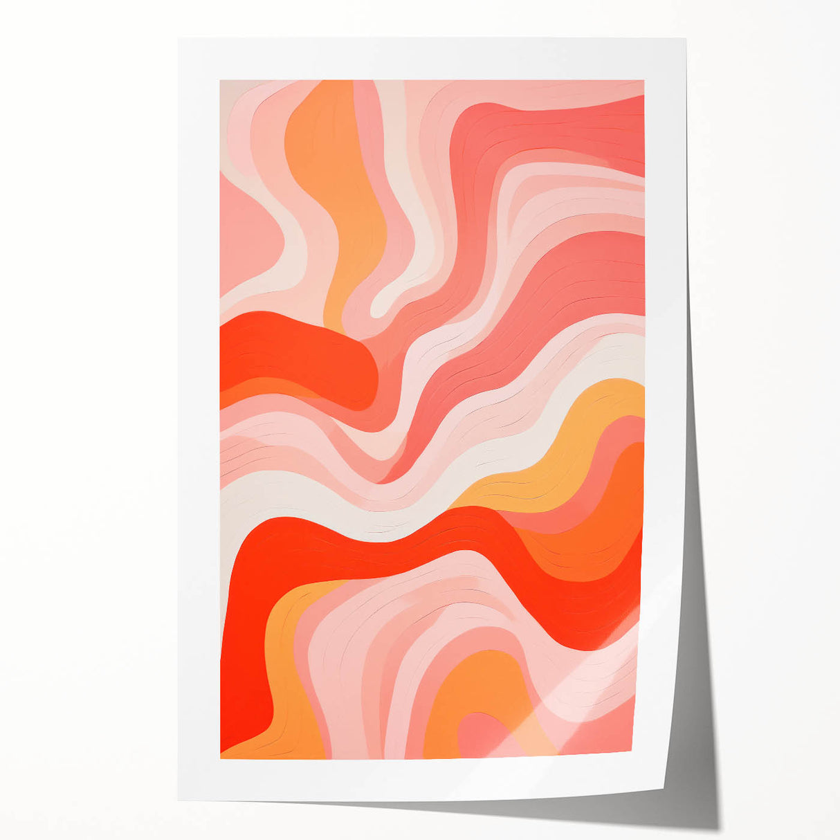 Maximalist Wall Art - Bold Abstract Waves for Eclectic Home Decor