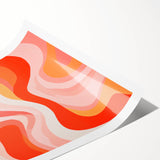 Maximalist Wall Art - Bold Abstract Waves for Eclectic Home Decor