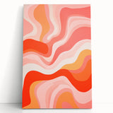 Maximalist Wall Art - Bold Abstract Waves for Eclectic Home Decor