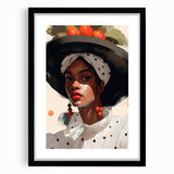 Maximalist Wall Art - Eclectic Bold Portrait for Vibrant Home Decor
