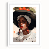 Maximalist Wall Art - Eclectic Bold Portrait for Vibrant Home Decor