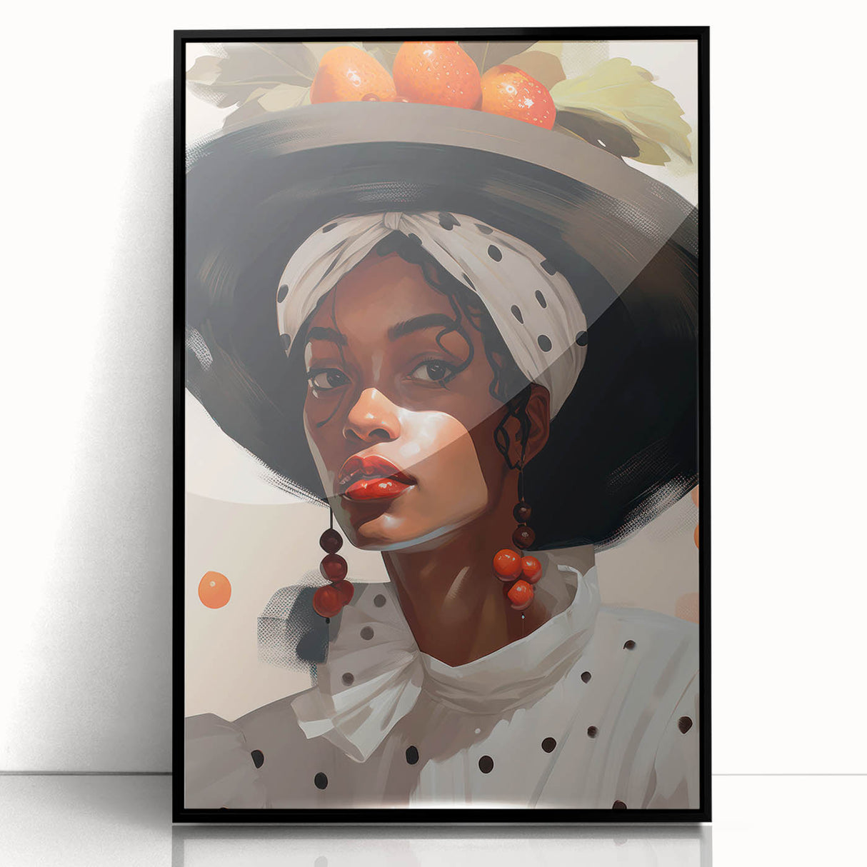 Maximalist Wall Art - Eclectic Bold Portrait for Vibrant Home Decor
