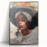 Maximalist Wall Art - Eclectic Bold Portrait for Vibrant Home Decor