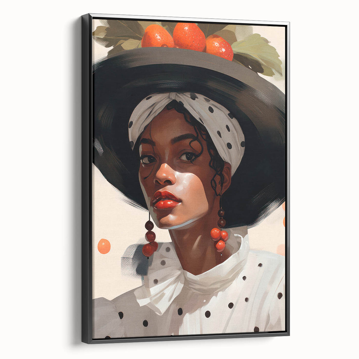 Maximalist Wall Art - Eclectic Bold Portrait for Vibrant Home Decor