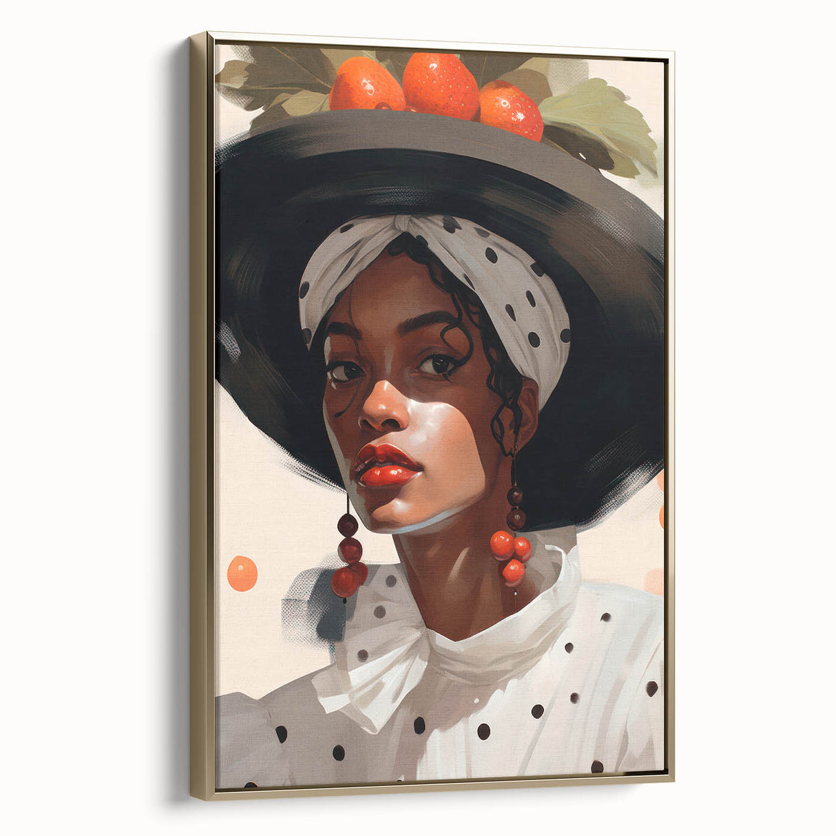 Maximalist Wall Art - Eclectic Bold Portrait for Vibrant Home Decor