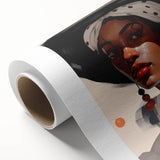 Maximalist Wall Art - Eclectic Bold Portrait for Vibrant Home Decor