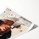 Maximalist Wall Art - Eclectic Bold Portrait for Vibrant Home Decor