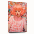 Maximalist Wall Art - Vibrant Eclectic Portrait for Bold Home Decor