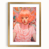 Maximalist Wall Art - Vibrant Eclectic Portrait for Bold Home Decor