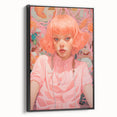 Maximalist Wall Art - Vibrant Eclectic Portrait for Bold Home Decor