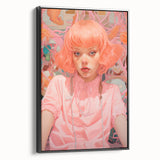 Maximalist Wall Art - Vibrant Eclectic Portrait for Bold Home Decor