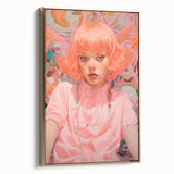 Maximalist Wall Art - Vibrant Eclectic Portrait for Bold Home Decor