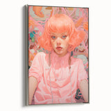 Maximalist Wall Art - Vibrant Eclectic Portrait for Bold Home Decor