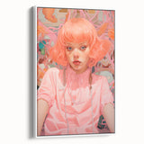 Maximalist Wall Art - Vibrant Eclectic Portrait for Bold Home Decor