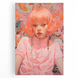 Maximalist Wall Art - Vibrant Eclectic Portrait for Bold Home Decor
