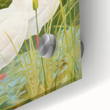 Maximalist Wall Art - Charming Geese in Lush Garden with Green Foliage