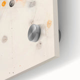 Maximalist Abstract Wall Art - Cosmic Energy in Subtle Hues for Modern Decor