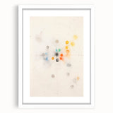 Maximalist Abstract Wall Art - Cosmic Energy in Subtle Hues for Modern Decor