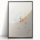 Maximalist Abstract Wall Art - Cosmic Energy in Subtle Hues for Modern Decor