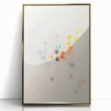 Maximalist Abstract Wall Art - Cosmic Energy in Subtle Hues for Modern Decor