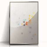 Maximalist Abstract Wall Art - Cosmic Energy in Subtle Hues for Modern Decor