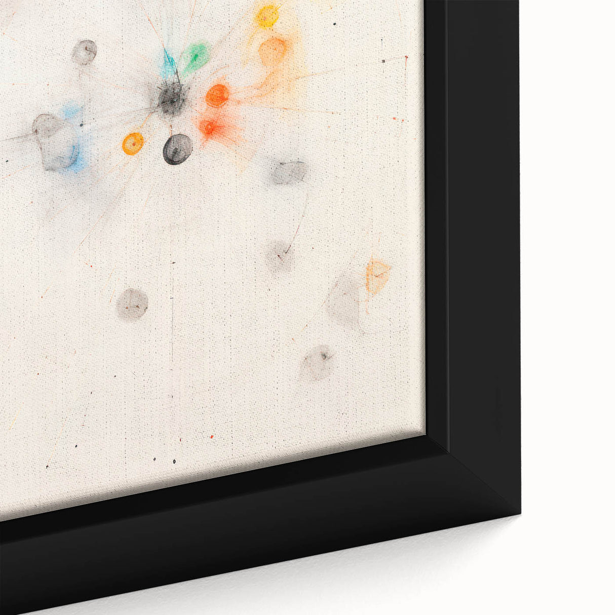 Maximalist Abstract Wall Art - Cosmic Energy in Subtle Hues for Modern Decor