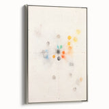 Maximalist Abstract Wall Art - Cosmic Energy in Subtle Hues for Modern Decor