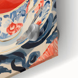 Maximalist Wall Art - Eclectic Bold Decor with Vibrant Tea Cup Design