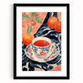 Maximalist Wall Art - Eclectic Bold Decor with Vibrant Tea Cup Design