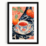 Maximalist Wall Art - Eclectic Bold Decor with Vibrant Tea Cup Design