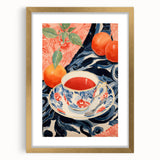 Maximalist Wall Art - Eclectic Bold Decor with Vibrant Tea Cup Design