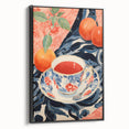 Maximalist Wall Art - Eclectic Bold Decor with Vibrant Tea Cup Design
