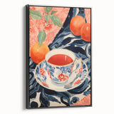 Maximalist Wall Art - Eclectic Bold Decor with Vibrant Tea Cup Design