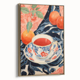 Maximalist Wall Art - Eclectic Bold Decor with Vibrant Tea Cup Design