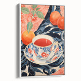 Maximalist Wall Art - Eclectic Bold Decor with Vibrant Tea Cup Design