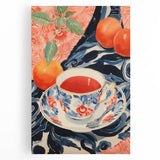 Maximalist Wall Art - Eclectic Bold Decor with Vibrant Tea Cup Design